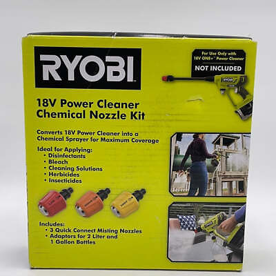 #ad New Ryobi EZClean Power Cleaner Chemical Nozzle Kit Pressure Washer Accessories $28.99