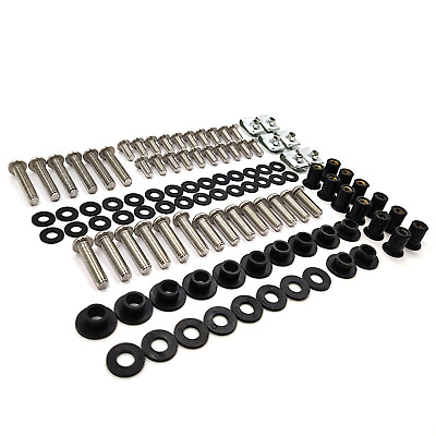 #ad Fairing Bolt Kit Screws Stainless Washers Fasteners For Kawasaki 2003 2008 ZZR60 $23.75