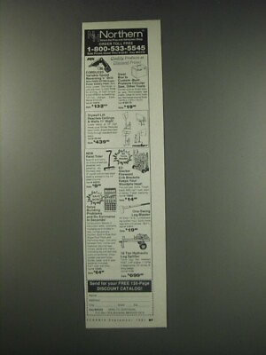 1991 Northern Tools Ad Northern Where the Pros and Hanymen Shop $16.99