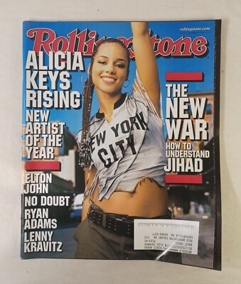 #ad Rolling Stone Magazine November 2001 Issue 881 Alicia Keys Elton John No Doubt $16.32