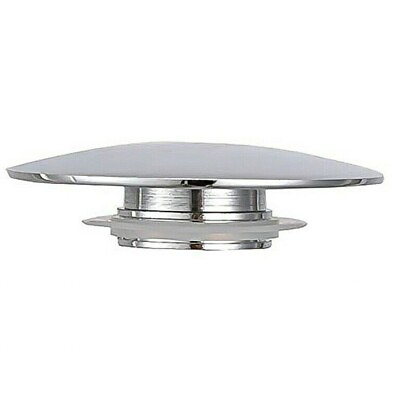 #ad Silver Chrome Basin Click Clack Plug Cap for Kitchen or Bathroom Sink 66mm $10.04