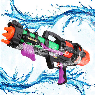 #ad Summer 32ft Long Range High Pressure Squirt Gun Kids Backyard Water Fighting Toy $28.49