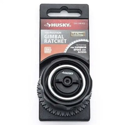 #ad Husky 1 4 100 Position Gimbal Palm Ratchet Fine Tooth Quarter Inch Speed $19.99