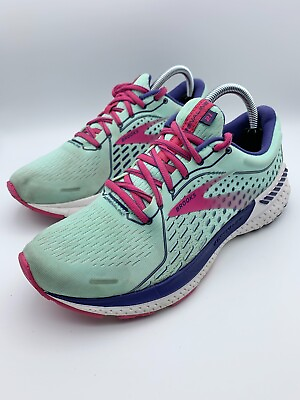 #ad Brooks Adrenaline GTS 21 Baby Blue Teal amp; Hot Pink highlight Women#x27;s Size 9.5 $29.95