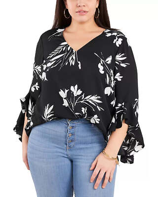 VINCE CAMUTO Plus Flutter Sleeve Top 5C 2721 #ad $21.99