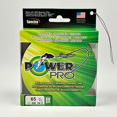 #ad Power Pro Spectra Braided Fishing Line 65 lb Test 300 yds Moss Green $24.86