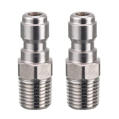 #ad Pressure Washer Couplers 1 4 Quick Connect Plug Male NPT Fitting 5000 PSI... $15.05