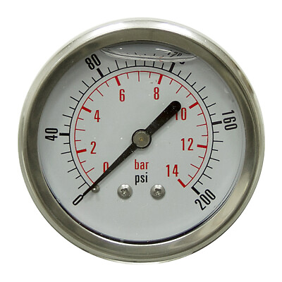 #ad 200 PSI 2.5quot; LF BM Pressure Gauge Dynamic CF1P 015 D 21 1799 D $18.05