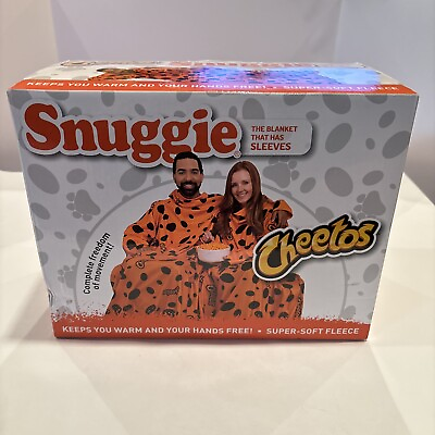 #ad New Snuggie Cheetos 71quot; X 54quot; Blanket w Sleeves 2023 100% Polyester $25.00