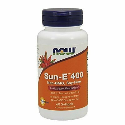 #ad NOW Supplements Sun E 400 IU with d alpha Tocopherol from Non GMO Sunflower ... $24.37