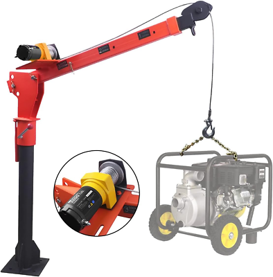 #ad Winch Versatile 0.5T Folding Truck Mounted Bed Crane Hoist Lift Pickup with Wire $526.99