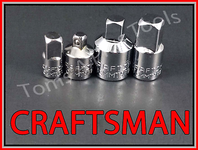 #ad CRAFTSMAN HAND TOOLS 4pc 1 4 3 8 1 2 ratchet wrench socket adapter set $15.29