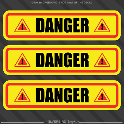 #ad #ad 3x Danger decal stickers warehouse machine caution warning vinyl weatherproof $4.99