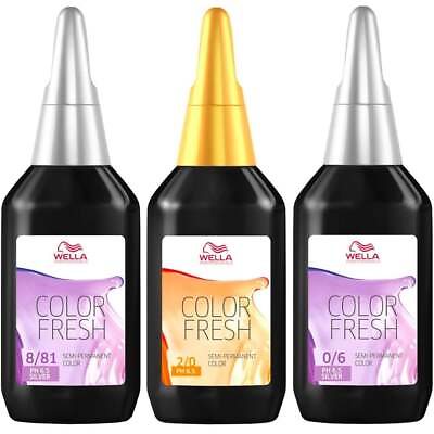 #ad Wella Color Fresh pH 6.5 Semi Permanent 2.5 oz CHOOSE COLOR $9.85