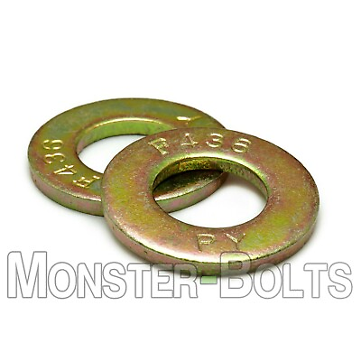 #ad #ad F436 Structural Flat Washers Zinc Yellow 1 4 5 16 3 8 7 16 1 2 9 16 5 8 3 4 $166.18