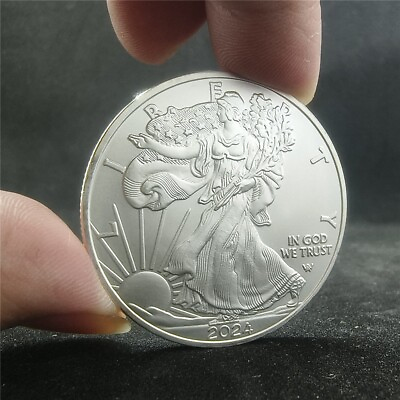 #ad 2024 1 oz American Silver Eagle Coin BU 999 Fine Silver $26.00