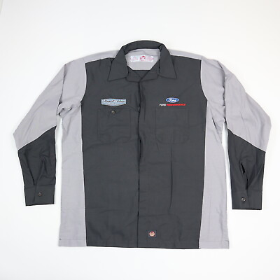 #ad Stewart Haas Racing Ford Performance RedKap Mechanic LS Shirt NWT NEW Mens L $22.49