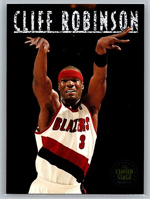 #ad Clifford Robinson 1993 SkyBox Premium Center Stage #CS9 Portland Trail Blazers $1.99
