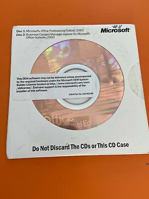 Microsoft Office 2003 Professional New WORD EXCEL ACCESS POWERPOINT OUTLOOK #ad $43.95