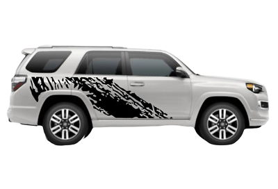 #ad 2 PCS Graphic Mud Splash Car Sticker For Toyota 4Runner Side Door Stripe Decals $100.00