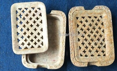 #ad 4.5x3.5 Inches Filgree Work Soap Dish Soap Stone Sponges Holder Set of 25 Pieces $414.00