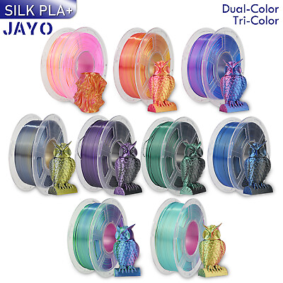 #ad #ad JAYO 1.75mm SILK PLA 3D Printer Filament Dual Color Tri Color Shiny 1.1KG FDM $21.99