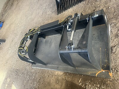#ad #ad New JCT 72quot; Grapple Bucket 2 Grapples Hydraulic Driven Skid Steer Mount $1850.00