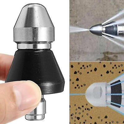 #ad #ad 1 4 Drain Nozzle Sewer Pipe Cleaning 1Front 6Rear Jets Washer High Pressure $13.73