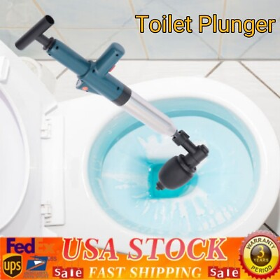 #ad Powerful Home Toilet Plunger Air Drain Blaster Sink Dredge Cleaner High Pressure $33.25