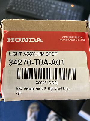 #ad Genuine Honda Parts 34270 T0A A01 Honda CR V High Mount Brake Light $129.00