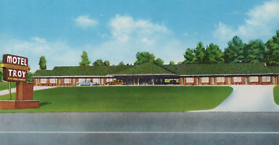#ad Retro Motel Troy of Highway 231 in Troy Alabama Chrome Vintage Post Card $10.15