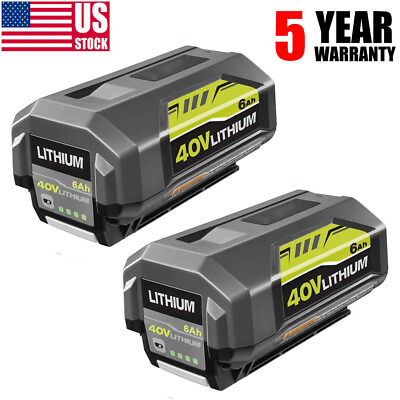 #ad 1 4Pack For Ryobi 40Volt 6.0Ah Battery High Capacity Lithium ion OP4050 OP40602 $205.93