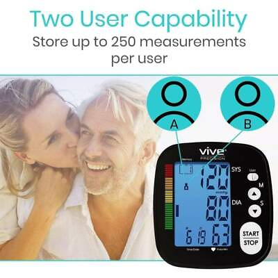 Vive Precision Blood Pressure Machine Heart Rate Monitor Automatic BPM Sp... $40.85