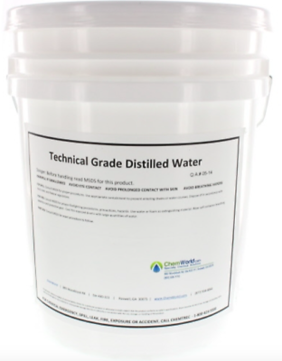#ad Chemworld Distilled Water Technical Grade 5 Gallons $49.99