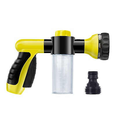 #ad High Pressure Car Wash Brush Foam GunHose Nozzle Foam Cannon Bottle Soap Spray $10.95