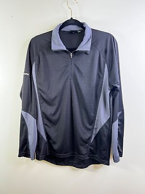 #ad Subaru Black Label Mens Small Long Sleeve 1 4 Zip Lightweight Shirt $12.99