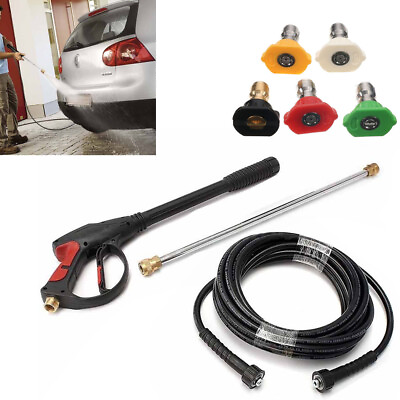 #ad 3000PSI Cold Water High Pressure Electric Washer Spray Gun and 5 Nozzle Tip Set $37.00