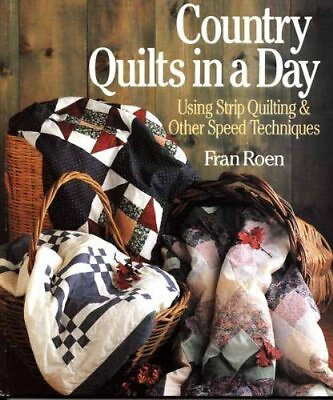 #ad COUNTRY QUILTS IN A DAY: Using Strip Quilting and Oth... by Roen Fran Paperback $6.61