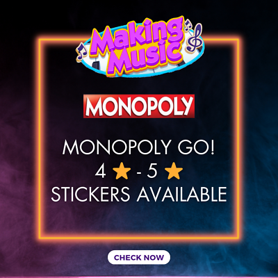 #ad Monopoly Go 4 ⭐ 5 ⭐ Star Stickers ⭐ ALL Stickers Available Cheap Price⚡FAST $11.99