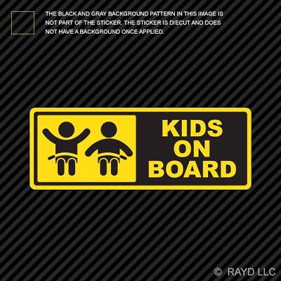 #ad #ad Kids On Board Sticker Premium Die Cut Vinyl safety caution sign vb $4.96