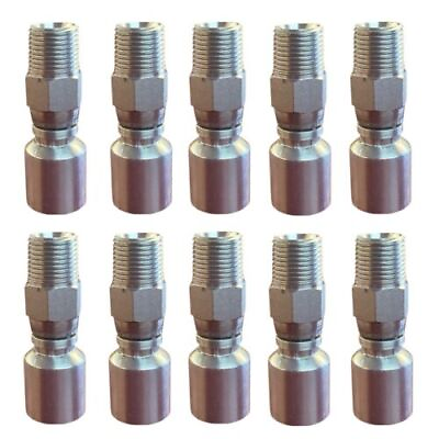#ad 1quot; Hose X 1quot; Male Pipe Swivel Hydraulic Fitting 10 Pack BW Series $270.99