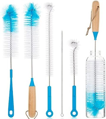 #ad 5PCS Bottle Brush Pipe Cleaning Kit Bong Brushes Water Bubbler Hose Tips Cleaner $12.99
