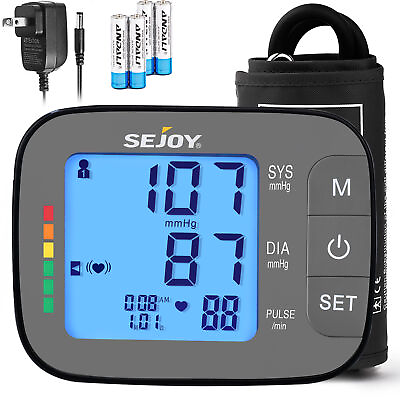 #ad #ad SEJOY Automatic Blood Pressure Monitor Upper Arm Digital BP Heart Rate Machine $24.99
