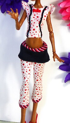 #ad Monster High Ghoulia Yelps Dead Tired Doll Clothes Pajamas Top Bottoms Mattel $13.88
