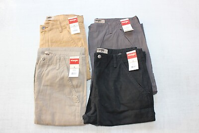 #ad Men#x27;s Wrangler Relaxed Fit Cargo Pants With Stretch NO BLACK OR THE COLOR STORM $22.99