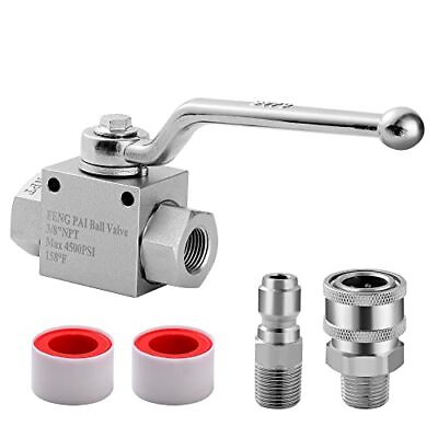 #ad Pressure Washer Ball Valve Stainless Steel Ball Valve 3 8quot; Quick Connect F... $41.39