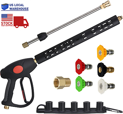 #ad Modular Replacement Pressure Washer Gun with Extension Wand – 4000 PSI 40 Inch $49.32