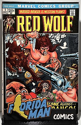 #ad Red Wolf #1 F 6.5 Gil Kane cover Roy Thomas story Marvel 1972 $8.95
