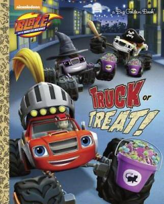 #ad Truck or Treat Blaze and the Monster Machines Big Golden Book GOOD $5.75