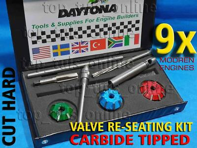 #ad 9x DAYTONA VALVE SEAT CUTTER SET CARBIDE FORD DOHC 12 VALVES INLINE DURATEC 1.1L $117.59
